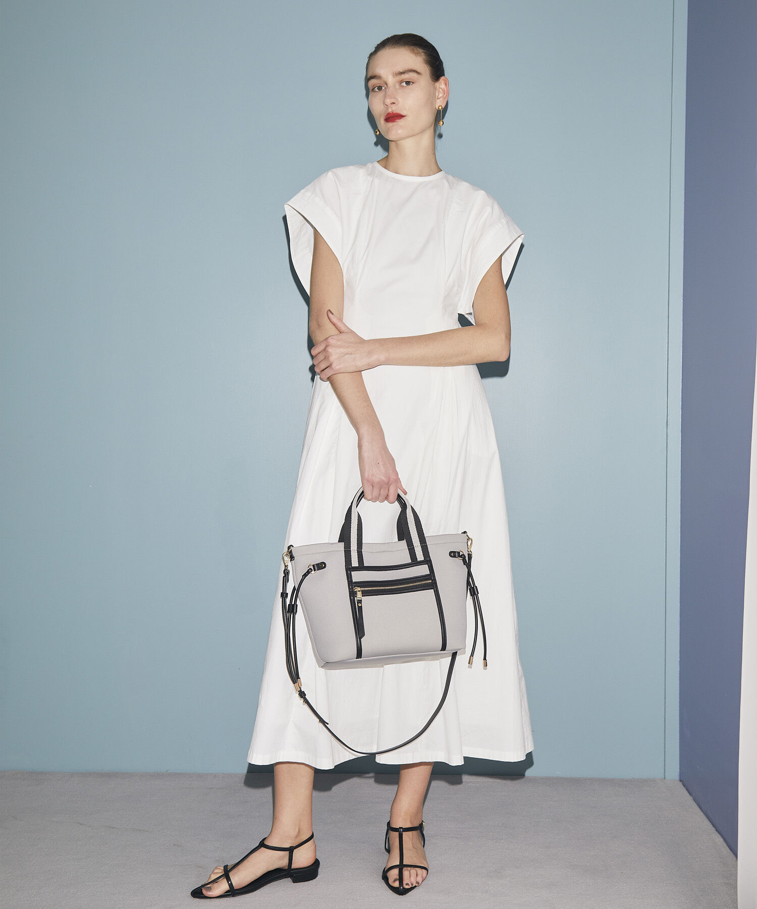 TOPKAPI TREASURE「【新色追加】【TREASURE TOPKAPI】ネオプレン フロントポケット 2way ショルダー付き ミニトートバッグ」|トートバッグ|