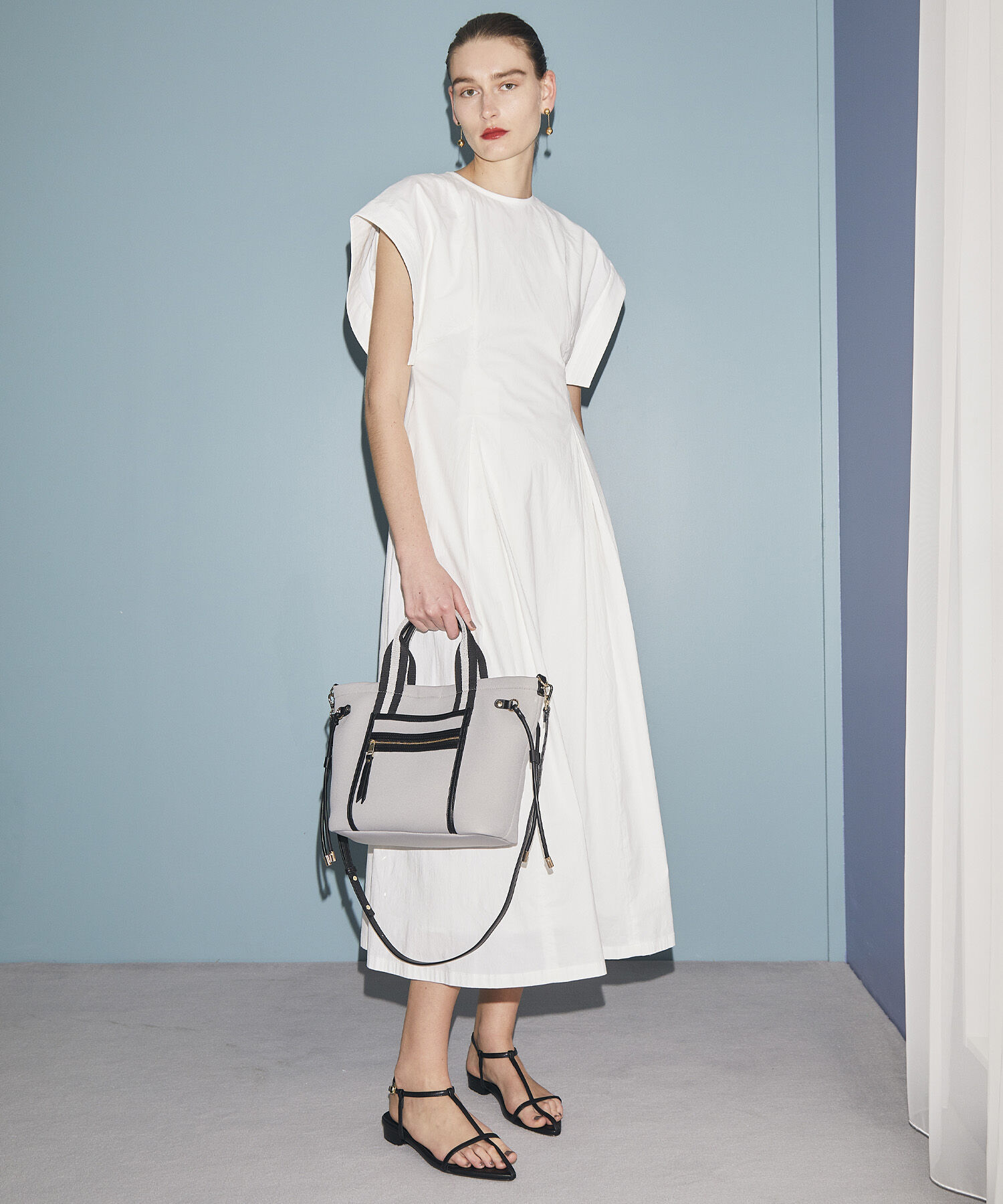 TOPKAPI TREASURE「【新色追加】【TREASURE TOPKAPI】ネオプレン フロントポケット 2way ショルダー付き ミニトートバッグ」|トートバッグ|