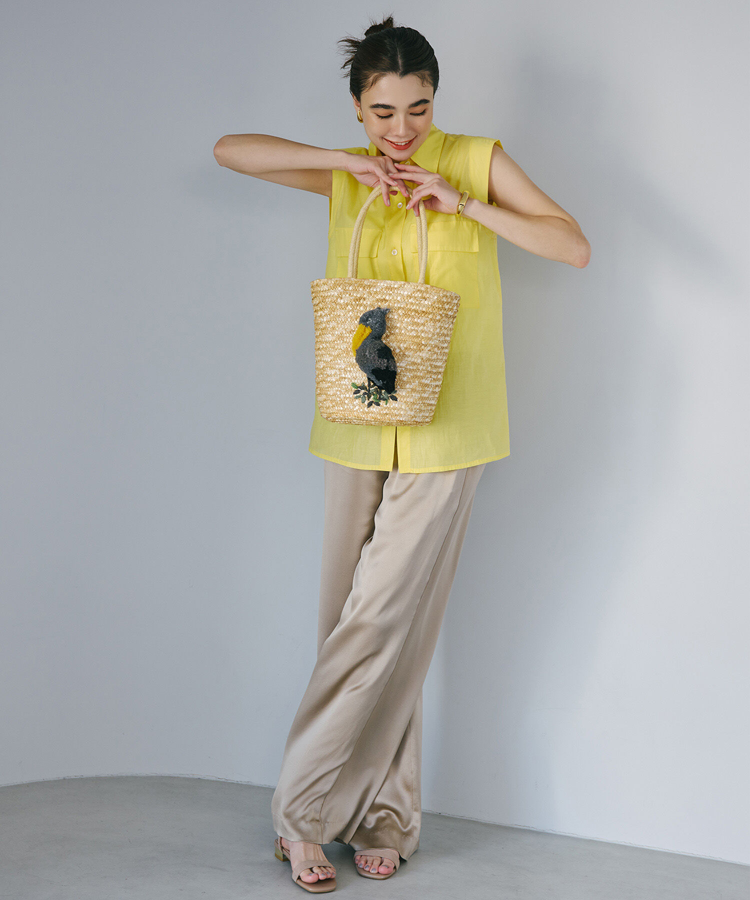 TOPKAPI BREATH「【TREASURE TOPKAPI】 アニマル カゴバッグ【ハシビロコウ/ パンダ/ カバ】」|かごバッグ|