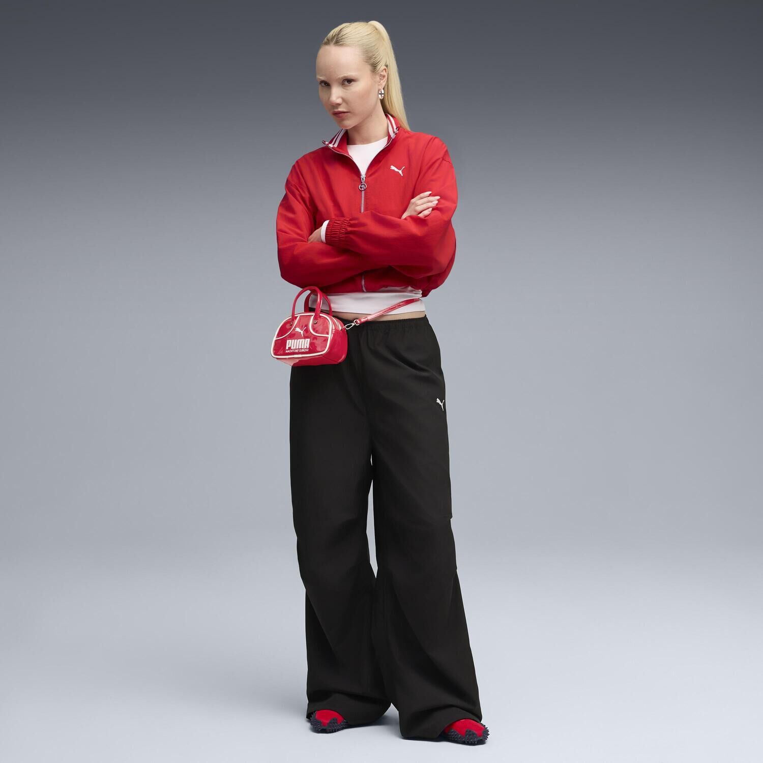 PUMA「【PUMA ｳｪｱ】W WARDROBE ESS PARACHUTE WV PT」|チノ|