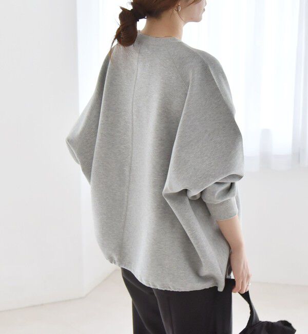 quaranciel「《一部追加予約》quaranciel:〈洗濯機可能〉ポンチ ドロスト ルーズ プルオーバー」|スウェット・ジャージ|