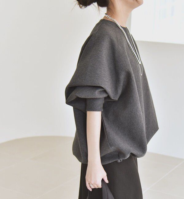 quaranciel「《一部追加予約》quaranciel:〈洗濯機可能〉ポンチ ドロスト ルーズ プルオーバー」|スウェット・ジャージ|