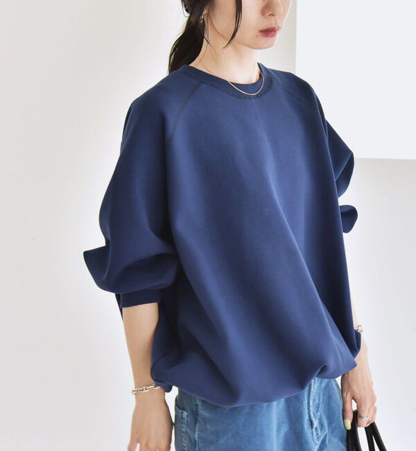 quaranciel「《一部追加予約》quaranciel:〈洗濯機可能〉ポンチ ドロスト ルーズ プルオーバー」|スウェット・ジャージ|