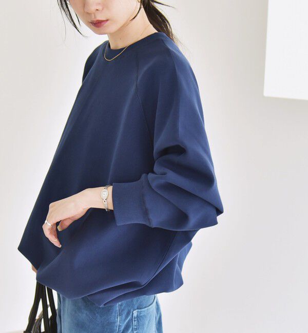 quaranciel「《一部追加予約》quaranciel:〈洗濯機可能〉ポンチ ドロスト ルーズ プルオーバー」|スウェット・ジャージ|