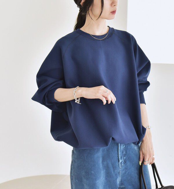 quaranciel「《一部追加予約》quaranciel:〈洗濯機可能〉ポンチ ドロスト ルーズ プルオーバー」|スウェット・ジャージ|