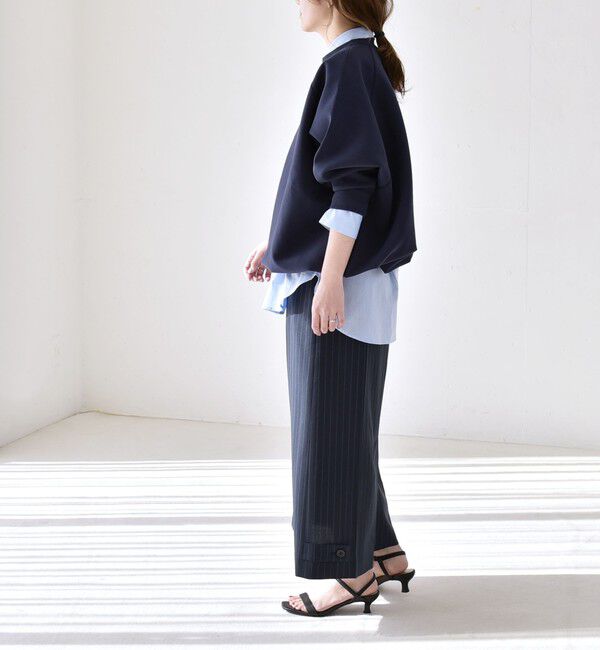 quaranciel「《一部追加予約》quaranciel:〈洗濯機可能〉ポンチ ドロスト ルーズ プルオーバー」|スウェット・ジャージ|