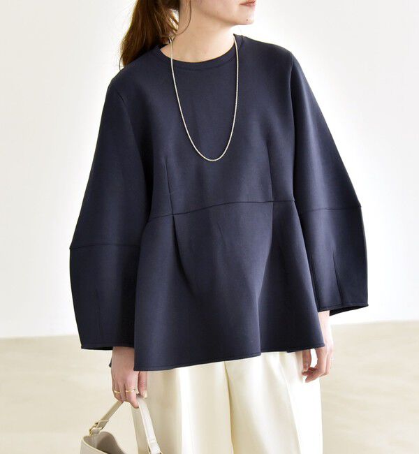 quaranciel「quaranciel:〈洗濯機可能〉ポンチ ペプラム スウェット プルオーバー」|スウェット・ジャージ|