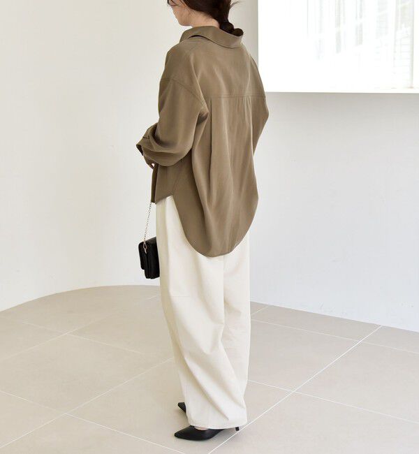 quaranciel「quaranciel:〈洗濯機可能〉フィブリル ビッグ ポケット レギュラー シャツ」|シャツ・ブラウス|