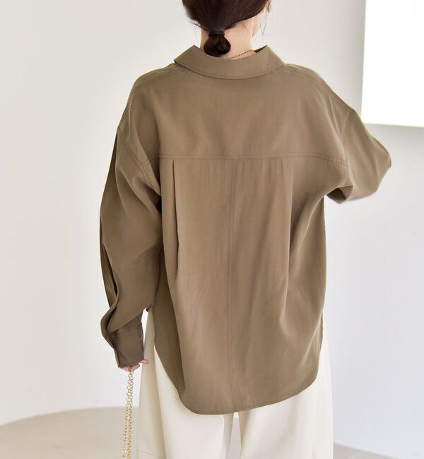 quaranciel「quaranciel:〈洗濯機可能〉フィブリル ビッグ ポケット レギュラー シャツ」|シャツ・ブラウス|