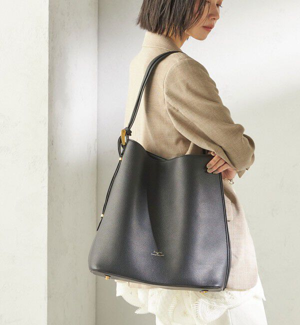 SHIPS for women「【WEB限定】George Cinq:BUCKET BAG（L）」|ショルダー・メッセンジャー|ブラック