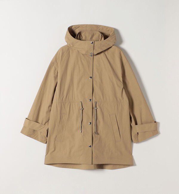 quaranciel「quaranciel:〈撥水加工/洗濯機可能〉ナイロン ドロスト フード ミディ ブルゾン」|その他|