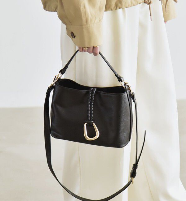 quaranciel「quaranciel: 2way バックル スクエア ショルダー バッグ」|ショルダー・メッセンジャー|