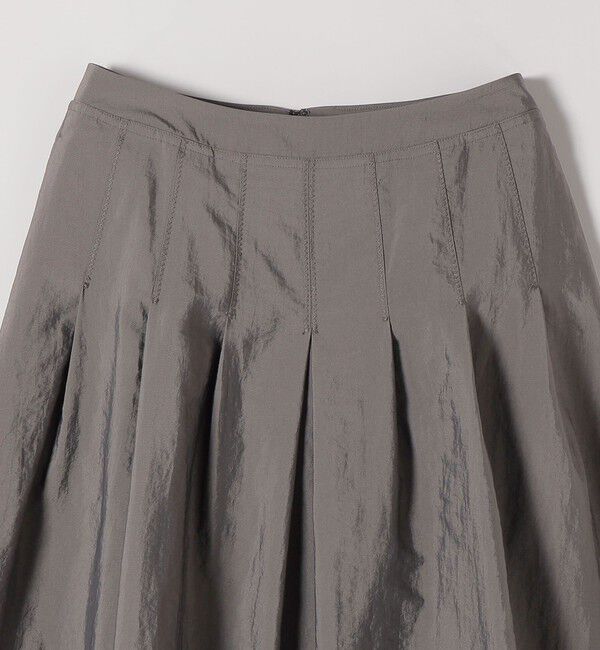 quaranciel「quaranciel:〈洗濯機可能〉ナイロン ステッチ タック フレア スカート」|スカート|