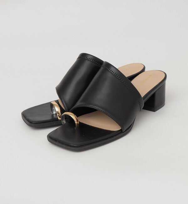 quaranciel「《予約》quaranciel: トゥリング トング ヒール サンダル」|サンダル|