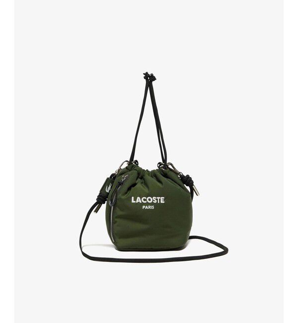 LACOSTE「ボンディング巾着ショルダーバッグ」|ショルダー・メッセンジャー|グリーン