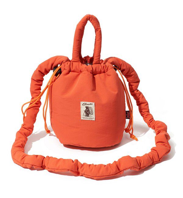 GLOSTER「【COBMASTER】PADDED-MUFFIN DRAWSTRING SHOULDERBAG」|ショルダー・メッセンジャー|オレンジ