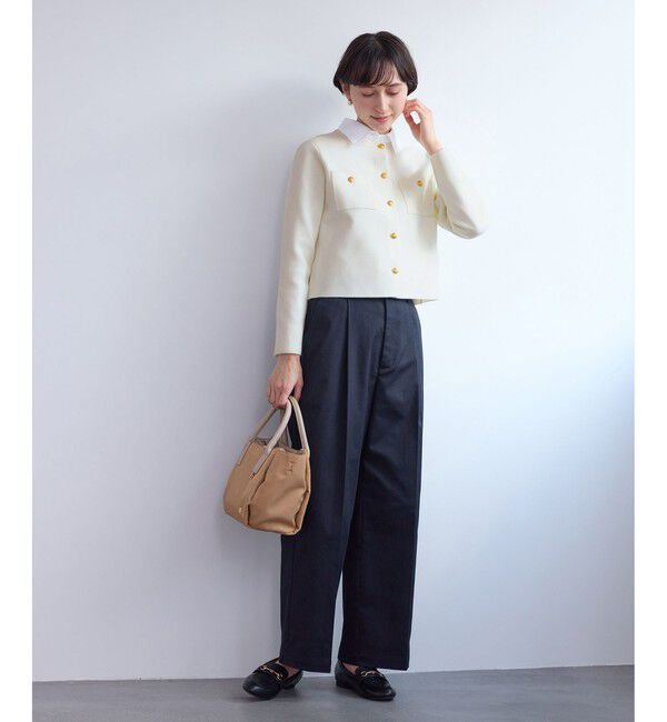 Rope&rsquo;Picnic「ミラノリブ金ボタンニットカーディガン」|カーディガン|