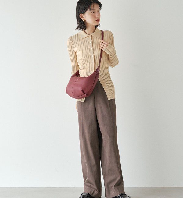  「【再値下げ】レザーワンショルダーバッグ」|ショルダー・メッセンジャー|