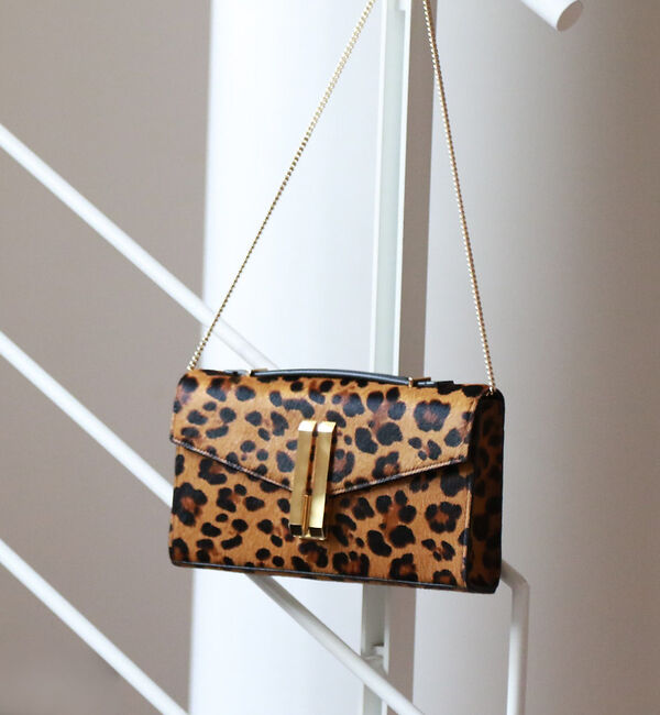 Rouge vif「【DEMELLIER/デメリエー】VANCOUVER CLUTCH LE レオパ」|ショルダー・メッセンジャー|
