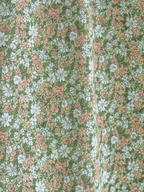 Samansa Mos2「【WEB限定】胸元配色花柄ワンピース」|ワンピース|