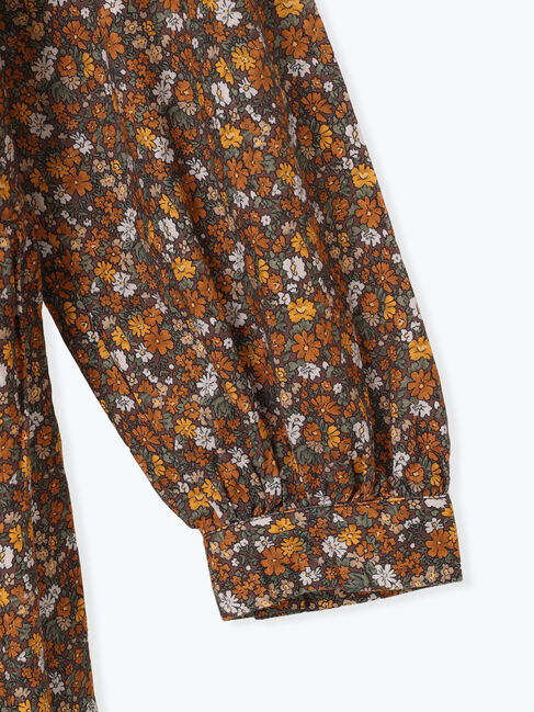 Samansa Mos2「【WEB限定】胸元配色花柄ワンピース」|ワンピース|