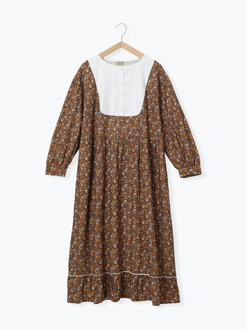 Samansa Mos2「【WEB限定】胸元配色花柄ワンピース」|ワンピース|