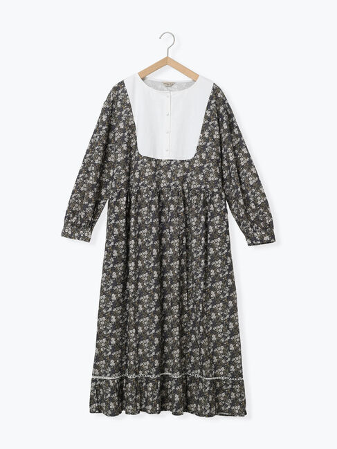 Samansa Mos2「【WEB限定】胸元配色花柄ワンピース」|ワンピース|