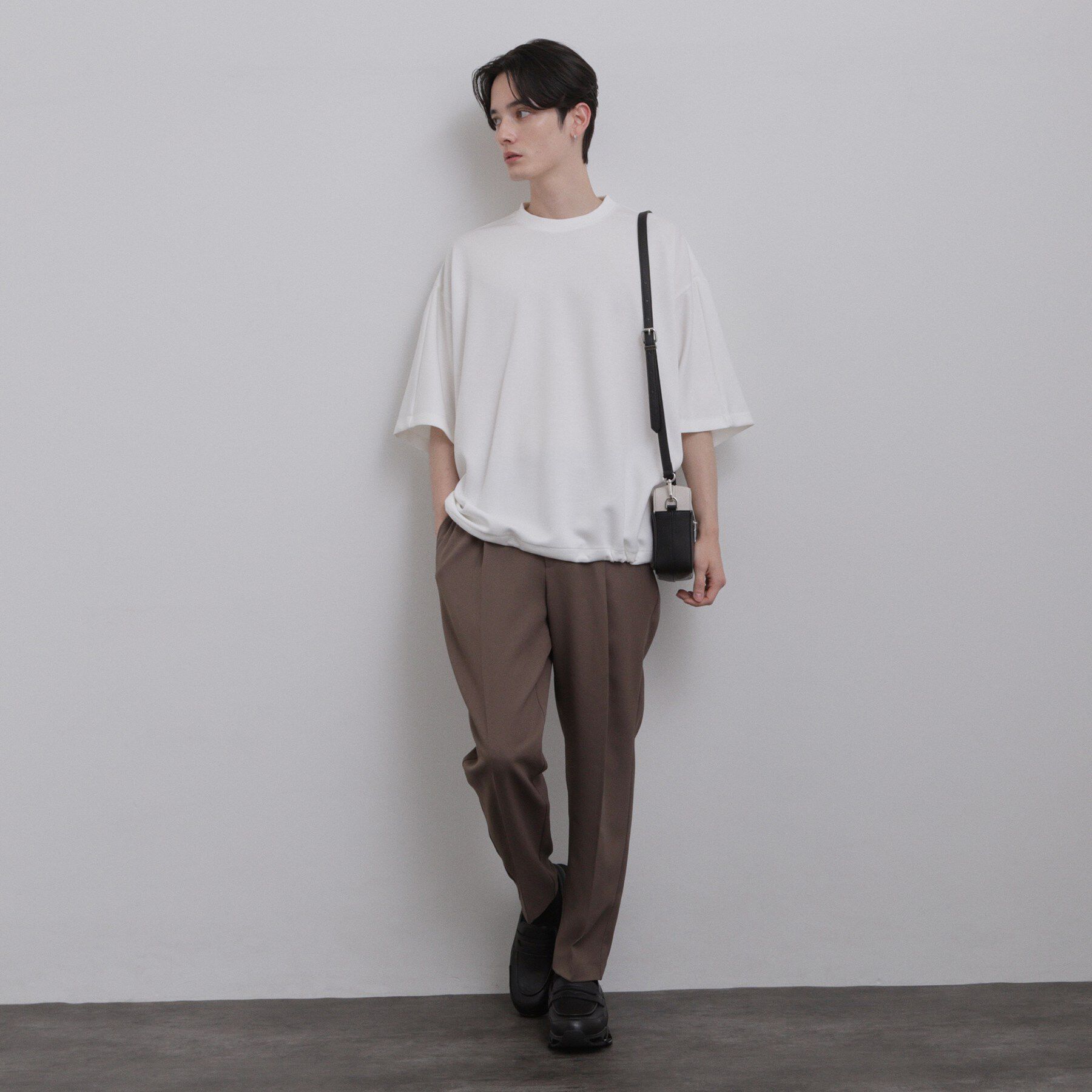 tk.TAKEO KIKUCHI「バイカラーワイドショルダーバッグ」|ショルダー・メッセンジャー|