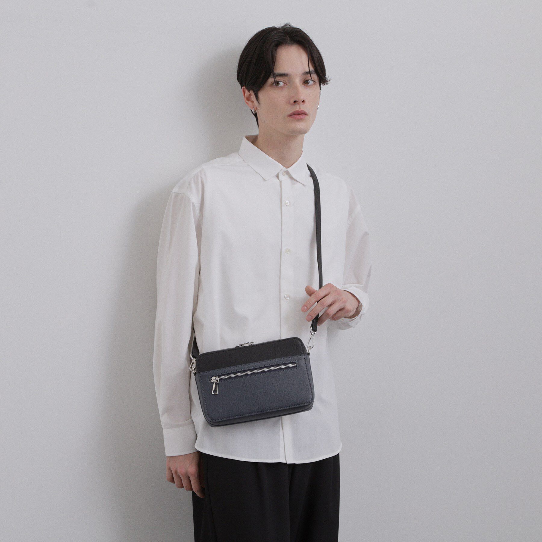 tk.TAKEO KIKUCHI「バイカラーワイドショルダーバッグ」|ショルダー・メッセンジャー|