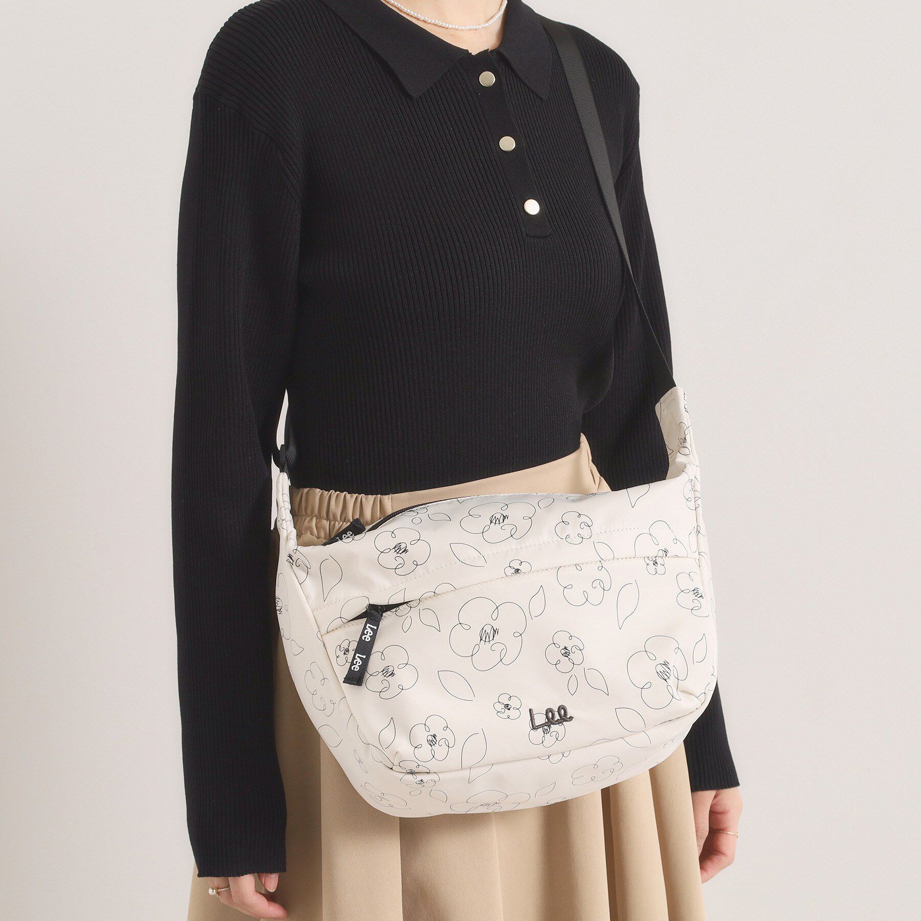 ITS&rsquo;DEMO「＜Lee別注＞ミニショルダー」|ショルダー・メッセンジャー|アイボリー(104)