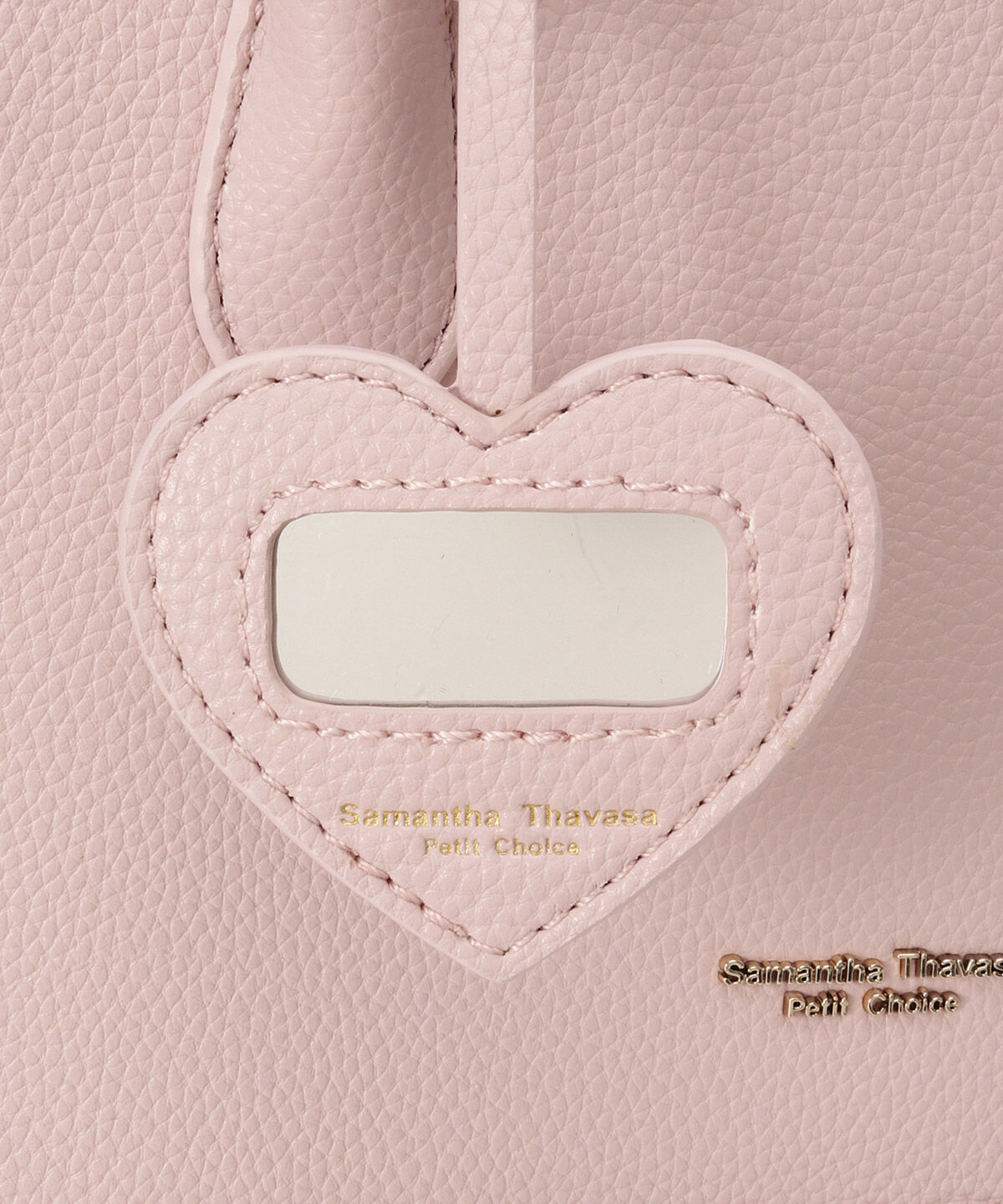Samantha Thavasa Petit Choice「ハートミラーチャーム付きスクエアショルダー」|ショルダー・メッセンジャー|