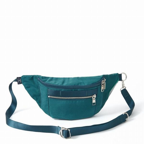 AS2OV「AS2OV / アッソブ SHRINK NYLON FANNY PACK」|ショルダー・メッセンジャー|グリーン