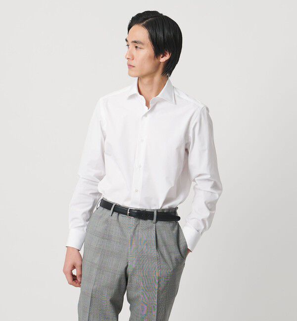 UNITED ARROWS「THOMAS MASON/トーマスメイソン ブロード セミワイドカラー シャツ」|シャツ・ブラウス|