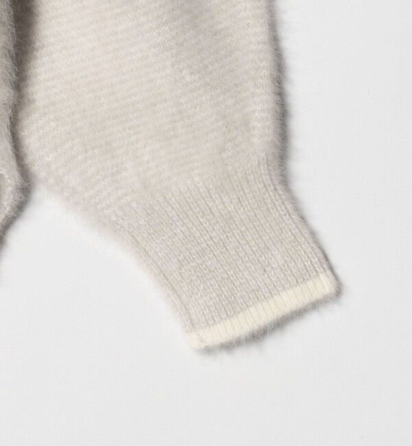 UNITED ARROWS「フォックスカシミヤ バイカラー Vネックニット」|ニット・セーター|