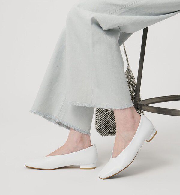 UNITED ARROWS「スクエア フラット パンプス」|パンプス|