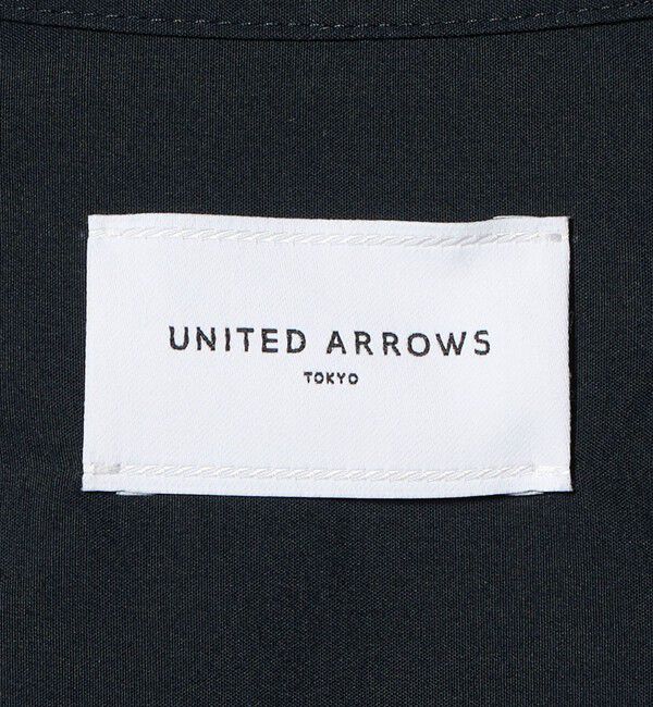 UNITED ARROWS「エンブロイダリーフラワー バンドカラー シャツ」|シャツ・ブラウス|
