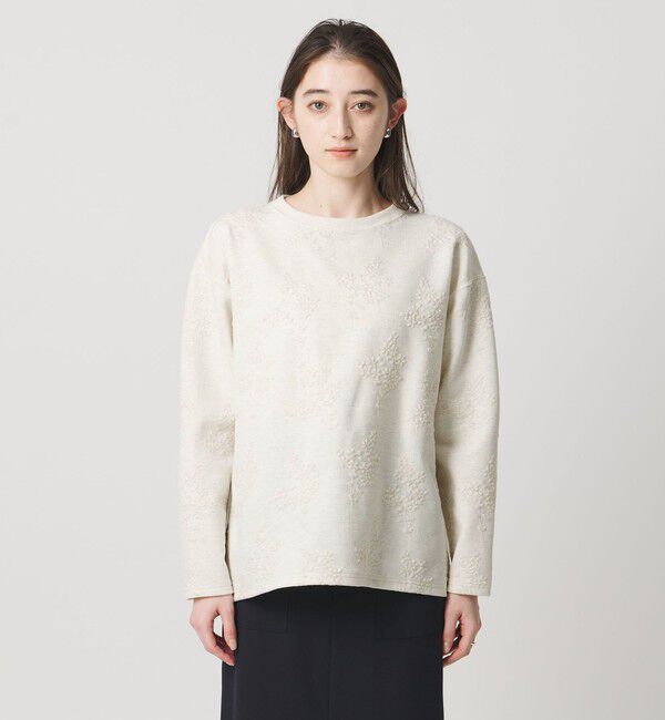 UNITED ARROWS「フラワー ジャガード スウェット」|スウェット・ジャージ|