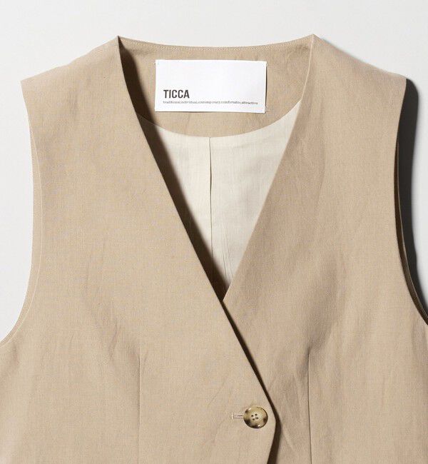 UNITED ARROWS「＜TICCA＞Vネック ベスト」|ベスト・ジレ|