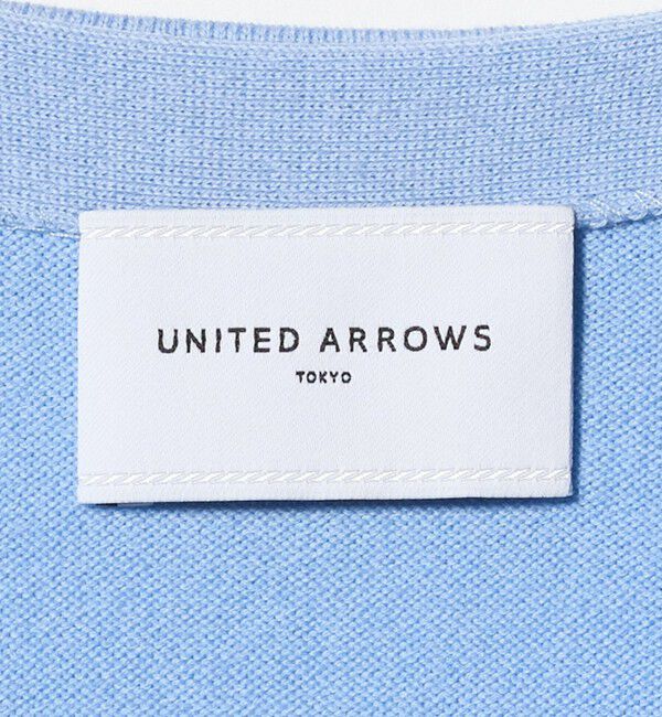 UNITED ARROWS「エンブロイダリー バイカラー カーディガン ‐ウォッシャブル‐」|カーディガン|