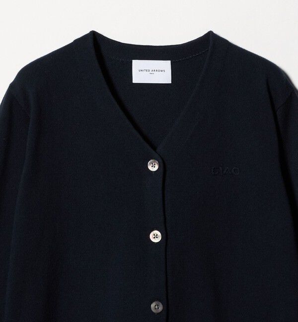 UNITED ARROWS「エンブロイダリー バイカラー カーディガン ‐ウォッシャブル‐」|カーディガン|