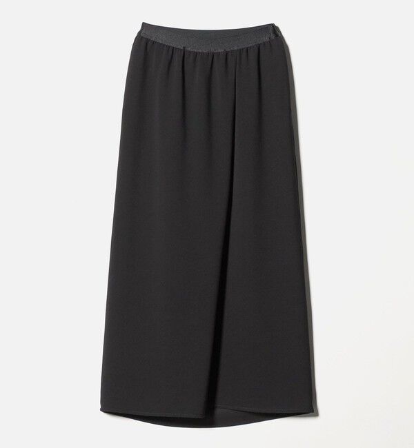 UNITED ARROWS「COMFY ラップ マキシスカート ‐防汚 UVカット ウォッシャブル‐」|スカート|BLACK