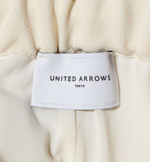 UNITED ARROWS「COMFY ストレート イージーパンツ  WHITE ‐防汚 UVカット ウォッシャブル‐」|スラックス|