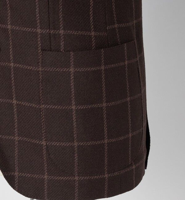 UNITED ARROWS「ブークレ ウィンドウペン シングル 3ボタン テーラードジャケット CーMODEL」|テーラードジャケット|