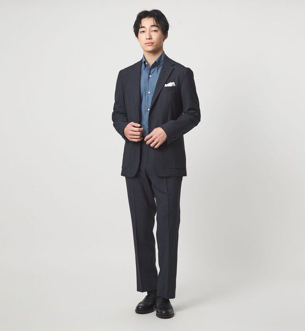 UNITED ARROWS green label relaxing「A+ ウールライク スタンダード イージー スラックス -ウォッシャブル・ストレッチ-」|スラックス|