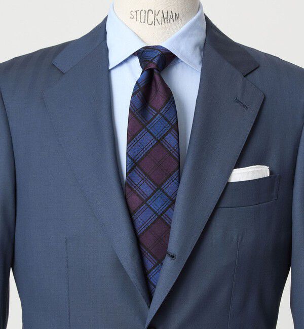 UNITED ARROWS green label relaxing「GLR ジャパン タンゴ 8.0cm チェック ネクタイ」|ネクタイ・蝶ネクタイ|PURPLE