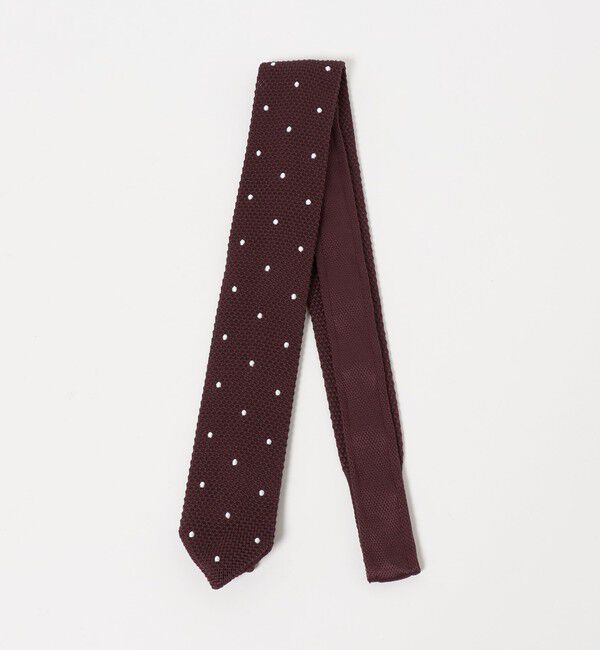 UNITED ARROWS green label relaxing「GLR ポリエステル ウォッシャブル ニット ドット ネクタイ ニットタイ」|ネクタイ・蝶ネクタイ|WINE