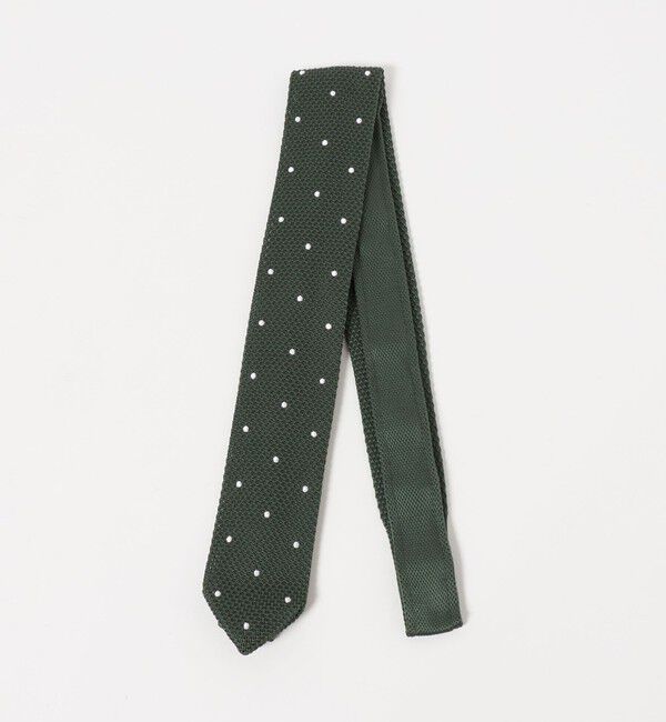 UNITED ARROWS green label relaxing「GLR ポリエステル ウォッシャブル ニット ドット ネクタイ ニットタイ」|ネクタイ・蝶ネクタイ|DK.GREEN