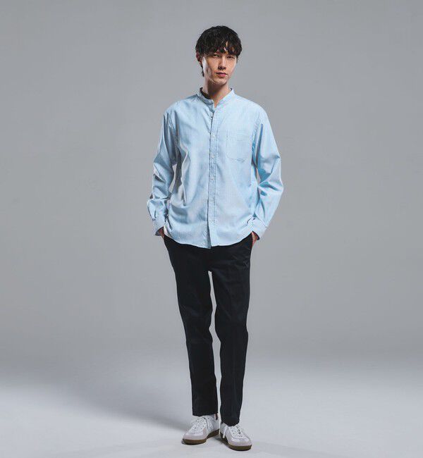 UNITED ARROWS green label relaxing「W/R オックスフォード バンドカラー 長袖 シャツ」|シャツ・ブラウス|