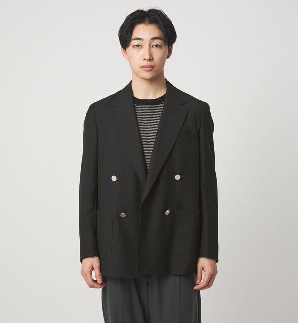 UNITED ARROWS green label relaxing「TW トロピカル ダブルブレスト 4B ブレザー ジャケット」|テーラードジャケット|