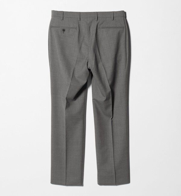 UNITED ARROWS green label relaxing「TW メランジ トロピカル スタンダード スラックス -ウォッシャブル・ストレッチ・ウエストアジャスター-」|スラックス|